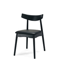 estal wooden chair black oak 1