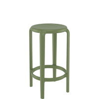 siesta tom bar stool 65cm olive green 1