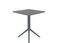 siesta sky square folding table charcoal 2