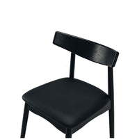 estal dining chair black oak 4