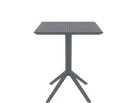 siesta sky square folding table charcoal
