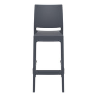 siesta maya bar stool 75cm dark grey 5