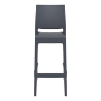 siesta maya bar stool 75cm dark grey 5