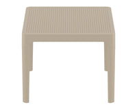 sky side outdoor coffee table taupe 3