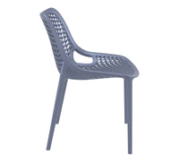 siesta air outdoor chair dark grey 5