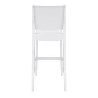 siesta maya commercial bar stool white 4
