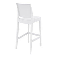 siesta maya commercial bar stool white 3