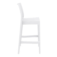siesta maya bar stool 75cm white 2