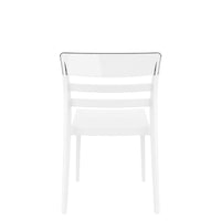 siesta moon chair white/clear 3