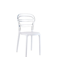 siesta miss bibi chair white/clear 1