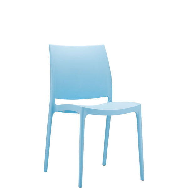 siesta maya commercial chair light blue