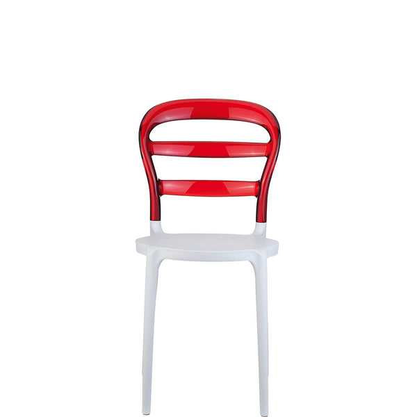 siesta miss bibi chair white/red