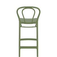 siesta victor bar stool 65cm olive green 2