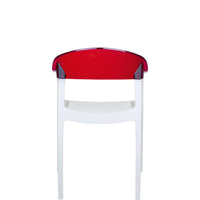 siesta carmen chair white white/red 4