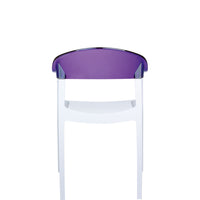 siesta carmen commercial armchair white/violet 3
