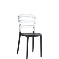 siesta miss bibi chair black/clear 2