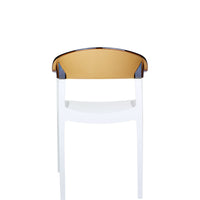 siesta carmen commercial armchair amber/white 1