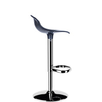 siesta aria kitchen bar stool transparent black 2