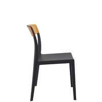 siesta flash commercial chair black/amber 1