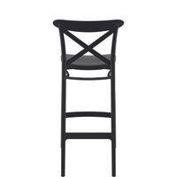 siesta cross commercial bar stool black 1