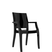 siesta arthur commercial armchair gloss black 1