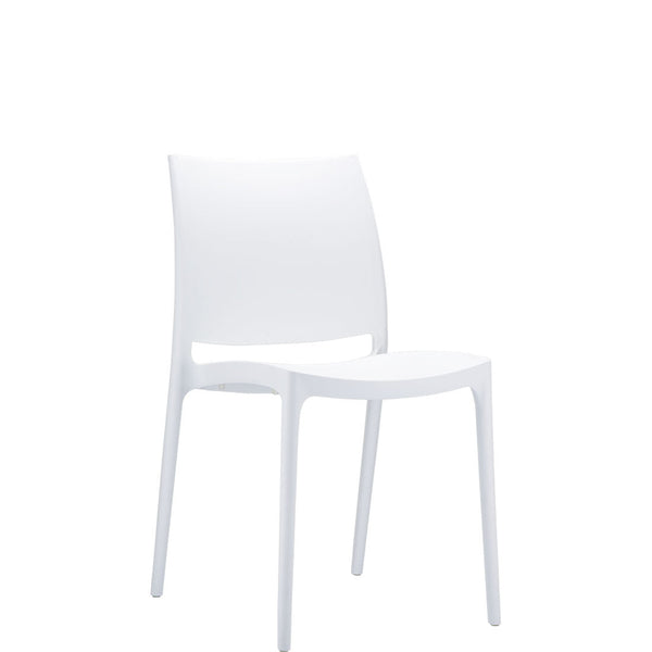 siesta maya commercial chair white