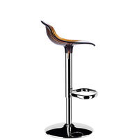 siesta aria kitchen bar stool transparent amber  2
