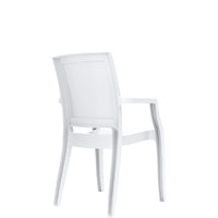 siesta arthur commercial armchair gloss white 2