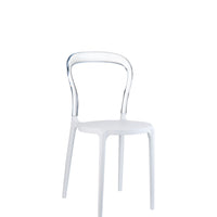 siesta mr bobo chair white/clear 2