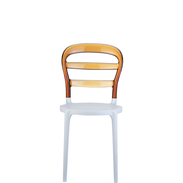 siesta miss bibi commercial chair white/amber