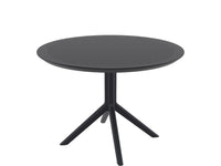 siesta sky round table black 1