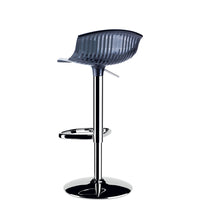 siesta aria kitchen bar stool transparent black 3