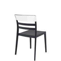 siesta moon chair black/clear 3