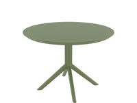 siesta sky round table olive green 2