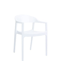 siesta carmen commercial armchair white 3
