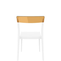 siesta flash commercial chair white/amber 4