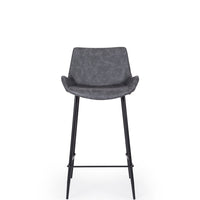 vortex upholstered stool 65cm vintage grey