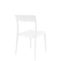 siesta flash commercial chair gloss white 3