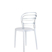 siesta miss bibi chair white/clear 2