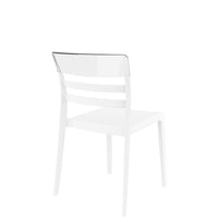siesta moon chair white/clear 4