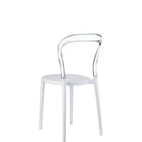 siesta mr bobo chair white/clear 3