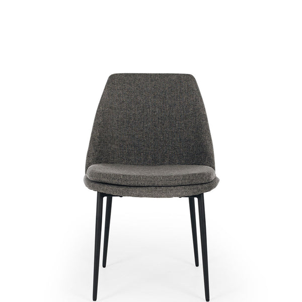 milan commercial chair dark grey fabric