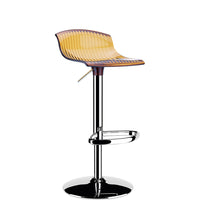siesta aria kitchen bar stool transparent amber  1