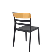 siesta moon chair black/amber 4