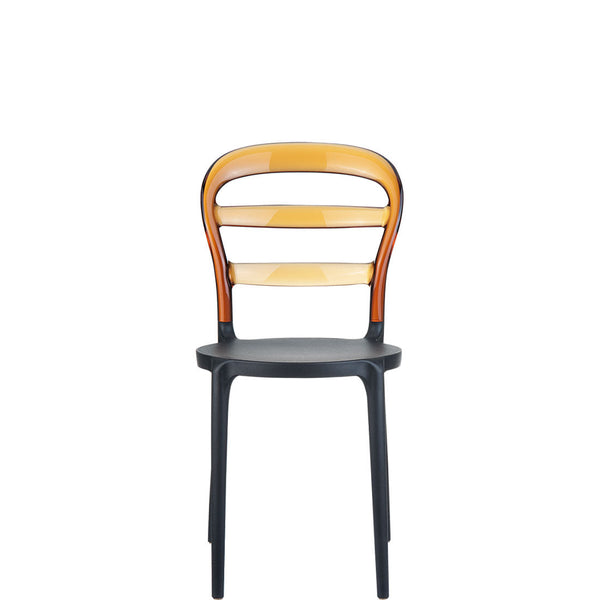 siesta miss bibi commercial chair black/amber