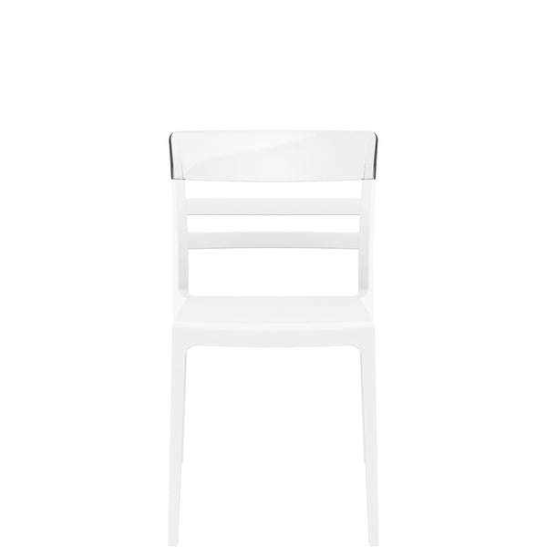 siesta moon chair white/clear