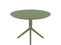 siesta sky round table olive green 1