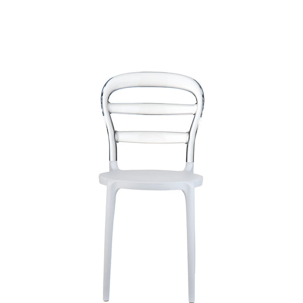 siesta miss bibi chair white/clear