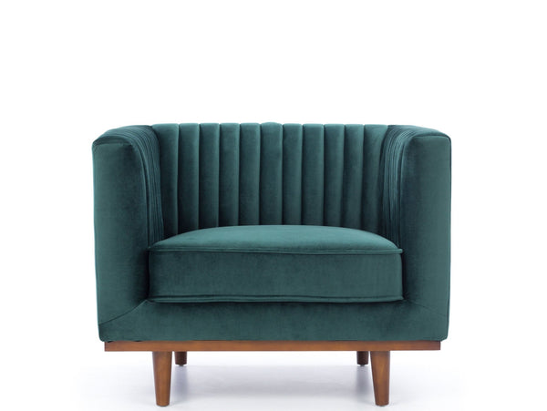madagascar lounge chair green velvet