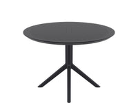 siesta sky round table black 2
